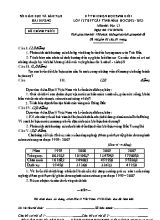 Kỳ thi chọn học sinh giỏi Địa lí Lớp 12 - Năm học 2022-2023 - Sở GD&ĐT Hải Dương (Có hướng dẫn chấm)